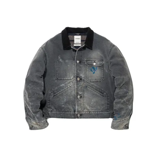 Bowwow SS25 BLANKET LINED DUCK JACKET AGEING Jackets & Coats Unisex
