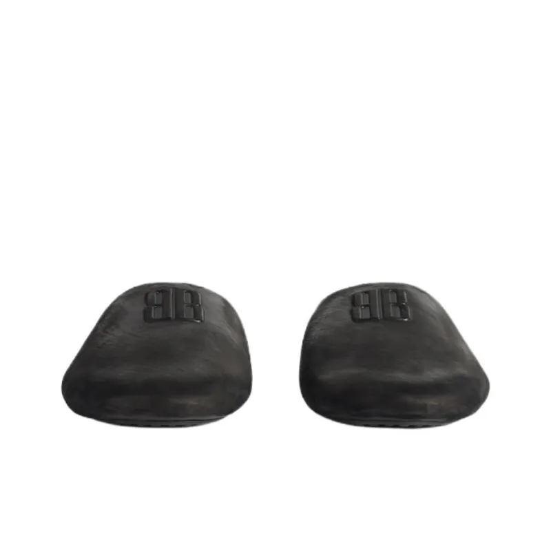 Balenciaga Closed Toe Slippers Men's Black-3