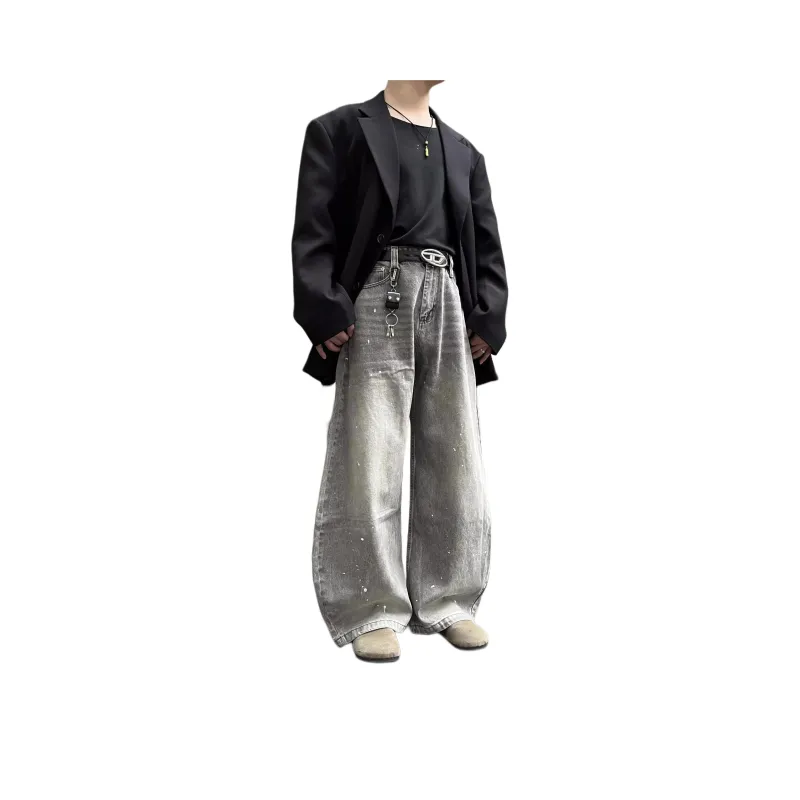 DUATOGE Jeans Men Smoke Gray -0