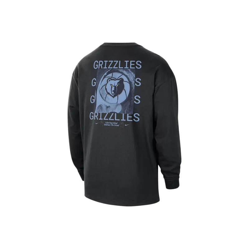 Nike Memphis Grizzlies Courtside Men's Nike Nba Max90 Long Sleeve T Shirt-1