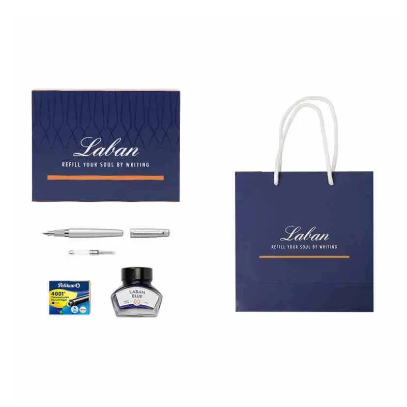 Laban Blue Ink Gift Box Set Signature Pen Pens-10