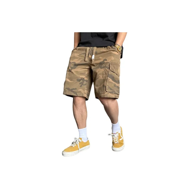 ZHANDASHUAI Summer Cargo Shorts Unisex Army Green-3