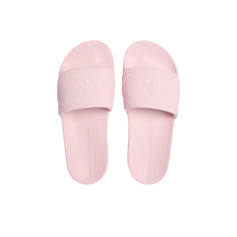 CKJ CALVIN KLEIN JEANS Slide Slippers Women's Pink-3