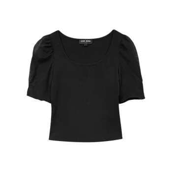 VERO MODA Puff Sleeve T Shirt Women's