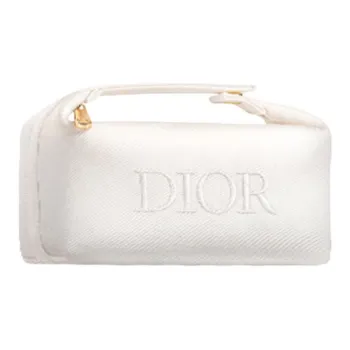 DIOR White Cosmetics Storage Bags Portable