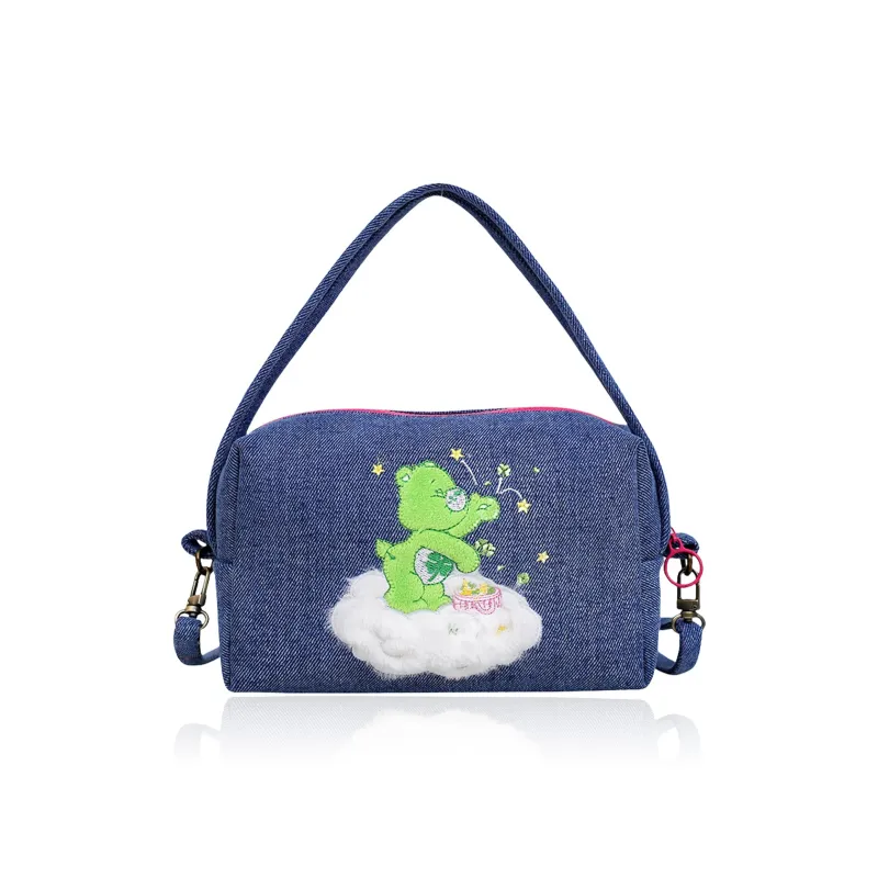 CAREBEARS Polyester Crossbody One Shoulder Handbag Regular Women's Pink/Green-4