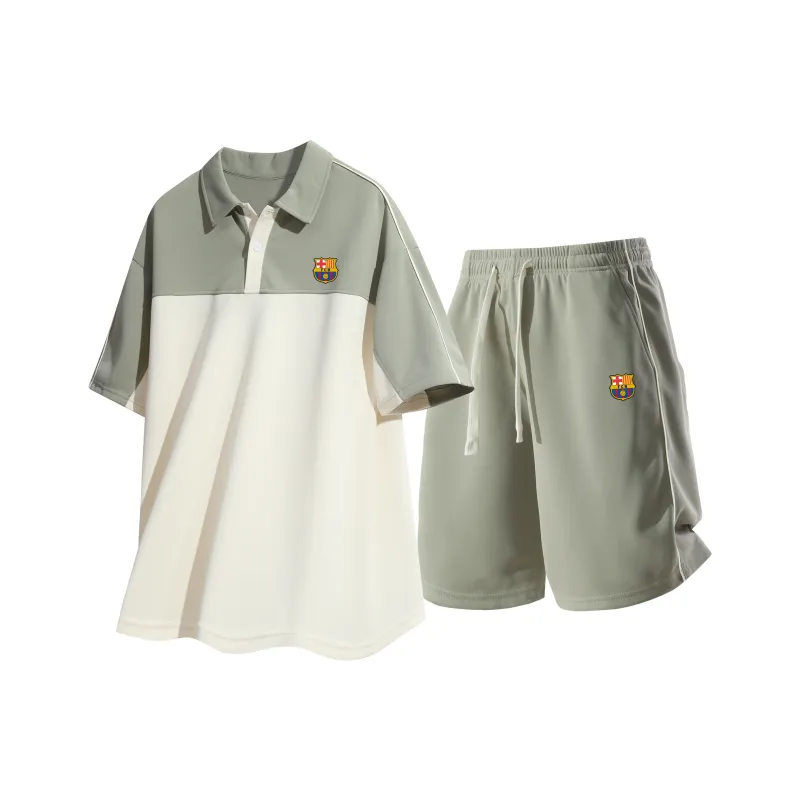 FCB ARCELONA Casual Sportswear Unisex 2 Piece Set-6
