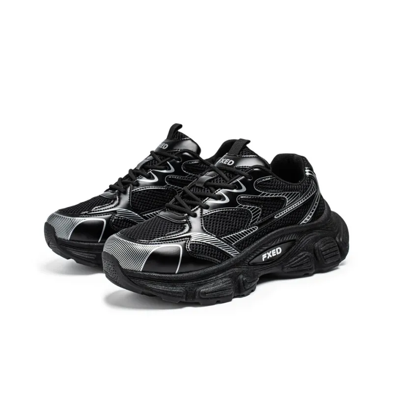 JANECO Slip Resistant, Abrasion Resistant, Breathable Low Top Chunky Sneakers Men's-2