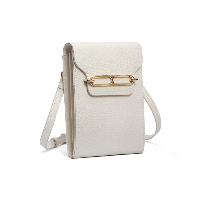 ROBERTA DI CAMERINO Cow Leather Crossbody Bag, Shoulder Bag Women's White-1