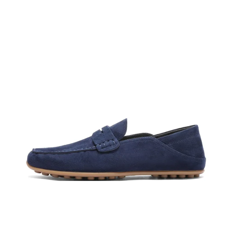 BELLE Gommino Loafers Men Gray, Earth Yellow, Blue-8