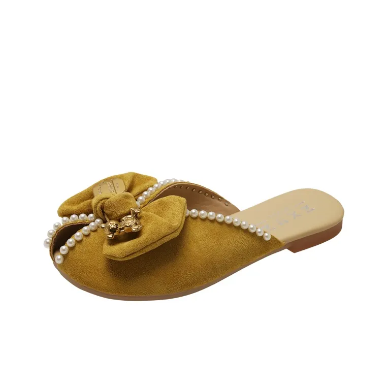 WUJI Rubber Sole Metal Slip Resistant Abrasion Resistant Closed Toe Slippers Women's-0