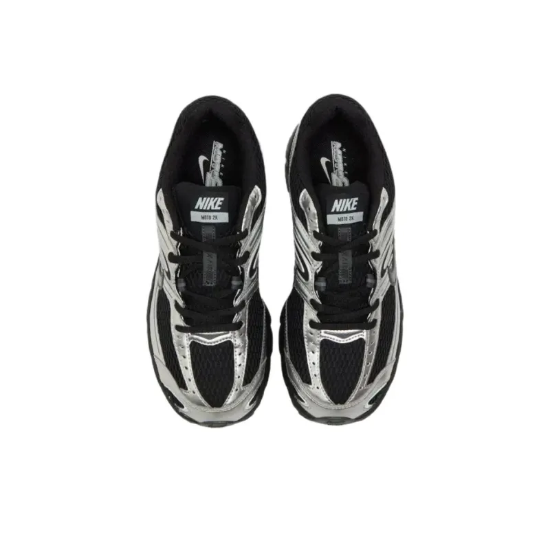 Nike Low Top Running Shoes Women's Black Silver-1