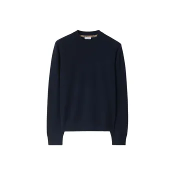 Burberry Cashmere Sweater Men's Marine Blue