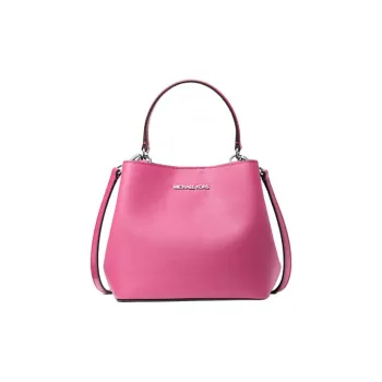 MICHAEL KORS Pratt Coated Canvas Shoulder Bag, Crossbody Bag, Handbag Trumpets Women's Dragon Fruit