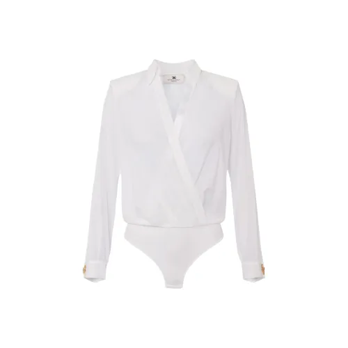 Elisabetta Franchi Cufflink Bodysuit Style Blouse