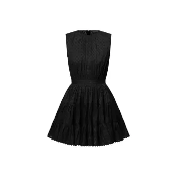 Lv Monogram Fli Coupé Tiered Dress