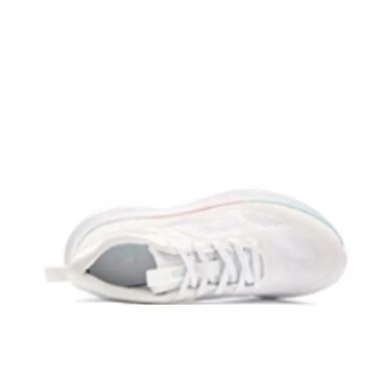 QIAODAN Slip Resistant And Breathable Low Top Casual Running Shoes Women's White-3