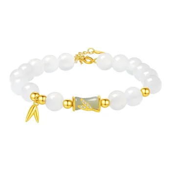 SINO GEM Chalcedony Jade Bracelets Women's