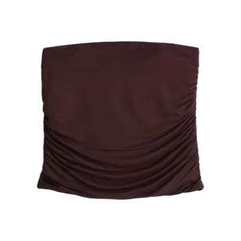 H&M Strapless Tops Women's Dark Brown
