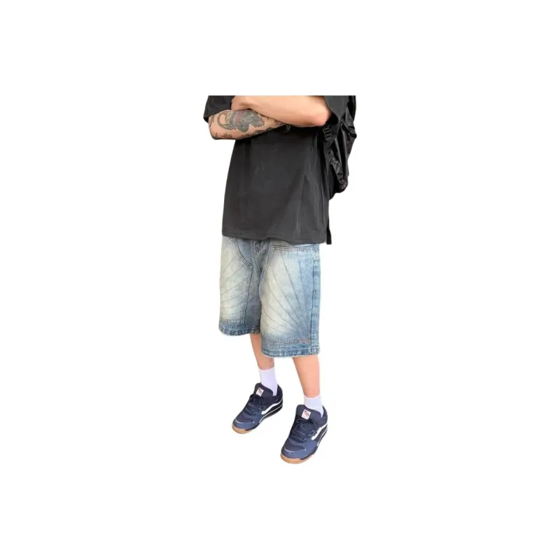 CORNILOT Denim Shorts Unisex Blue-0