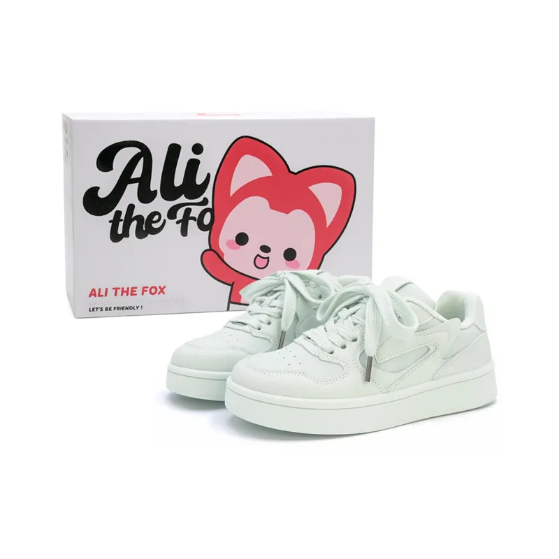 ALI THE FOX Slip Resistant, Abrasion Resistant, Lightweight, Breathable Low Top Skateboard Shoes Women's-1