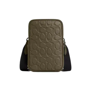 COACH Aden Smooth Calf Leather Crossbody Bag Mini Women's Olive Umber