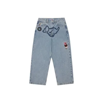 Ice Cream Jeans Unisex Deeply Washed Blue
