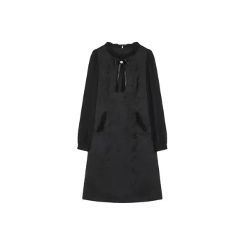 Mo Han Yi Mei Long Sleeved Dresses Women's Black