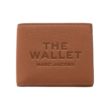 MARC JACOBS Full Grain Leather Wallet Unisex Brown