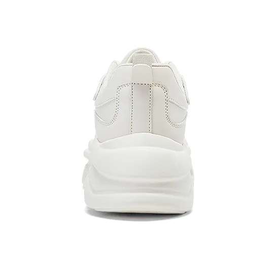 DAPHNE Cushioning Slip Resistant Height Increasing Breathable Lightweight Low Top Chunky Sneakers Women's Ecru-5