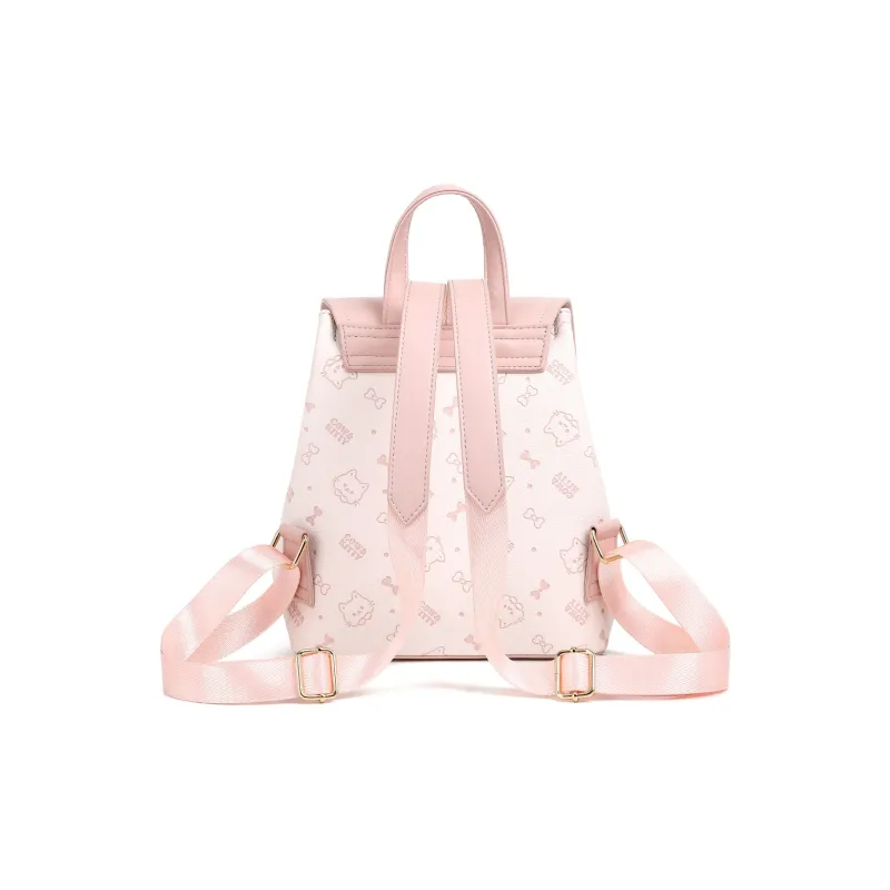 NOMK PU Backpack Women's Cherry Blossom Pink-2