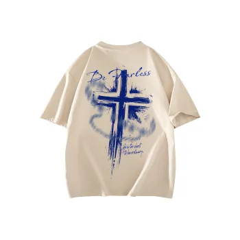 SOIE T-Shirts Unisex Light Beige Apricot