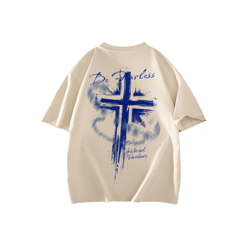 SOIE T-Shirts Unisex Light Beige Apricot-0