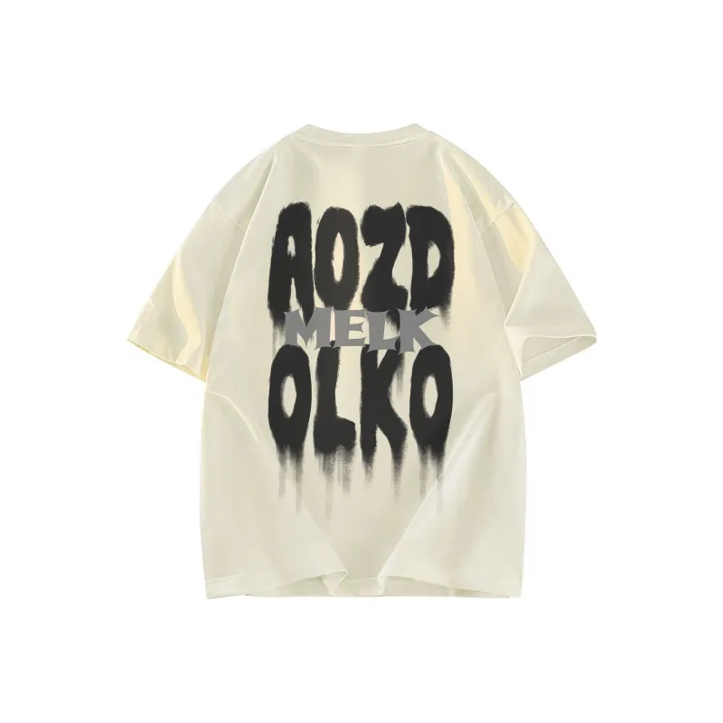A02 T-Shirts Unisex Light Beige Apricot-1