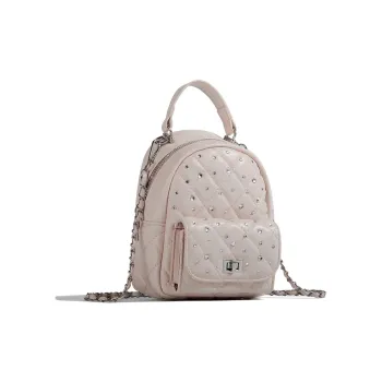 Jade En Plus PU Backpack Regular Women's Soft Pink/Ink Stone Black/Lemon/Milk White