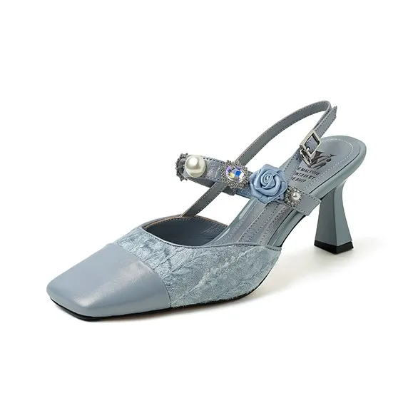 YIKEFEI Slim Heel High Heels Women's-0