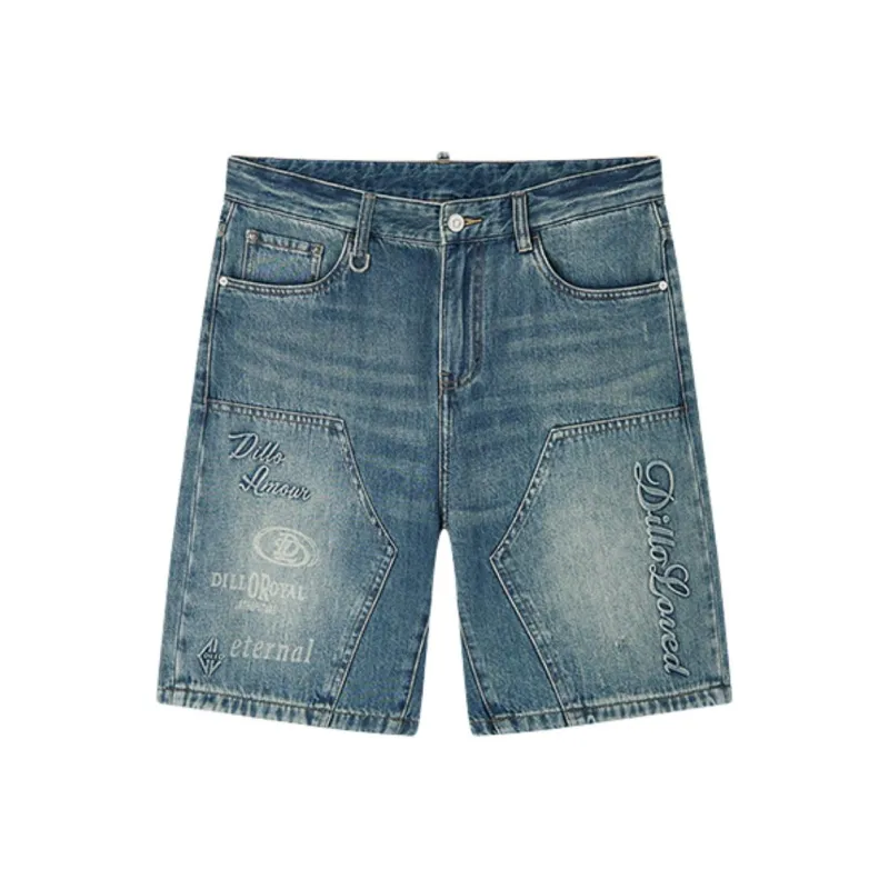 DILLO Denim Shorts Men Light Denim Blue-0