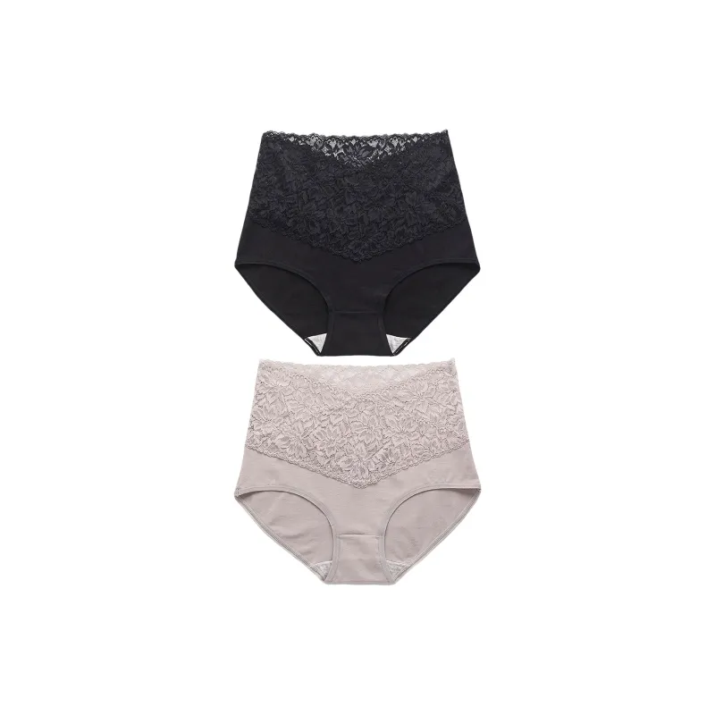 Flowers In Water Underpants Women's 2 Pack-14