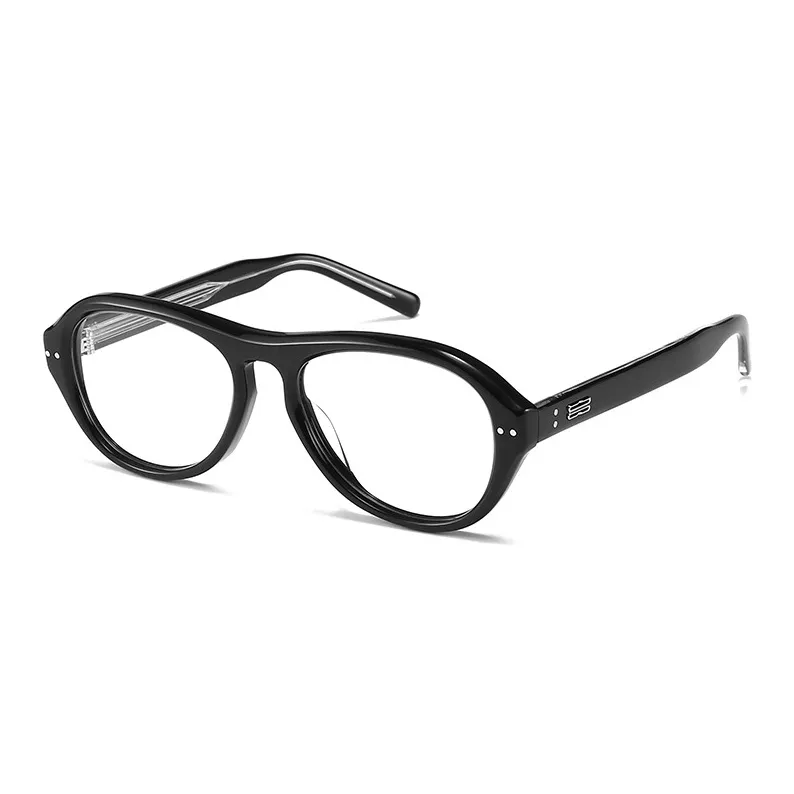 JIANGDAREN Plate Frame Round Sunglasses Unisex-5