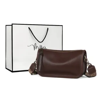 MILLIE'S Cow Leather Underarm Shoulder Bag, Crossbody Bag Regular Women's Coffee