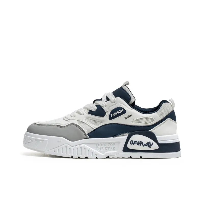 BAKE Anti Slip Wear Resistant Low Top Skateboard Shoes Men's-0