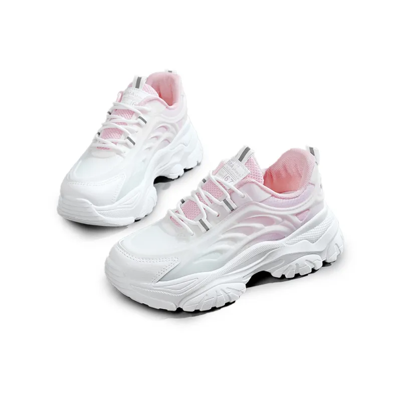 Gai Renpu Slip Resistant, Abrasion Resistant, Breathable Low Top Chunky Sneakers Women's-7
