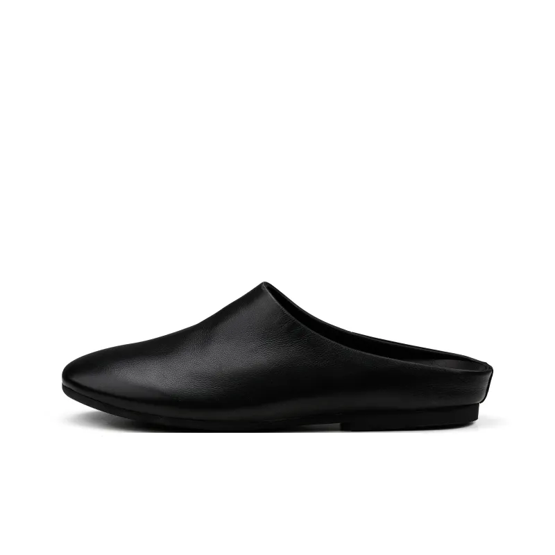HANQIAORIJI The Abyss Series Closed Toe Slippers Men's Black-0