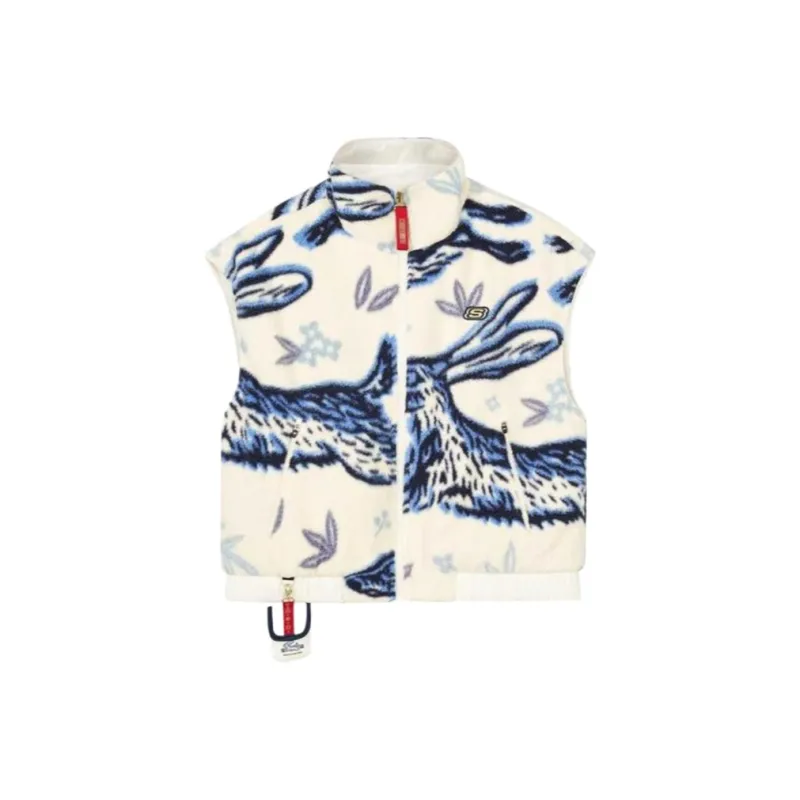 Skechers New Year Vest Women's White Red Hare All Over Print 02 PC-2