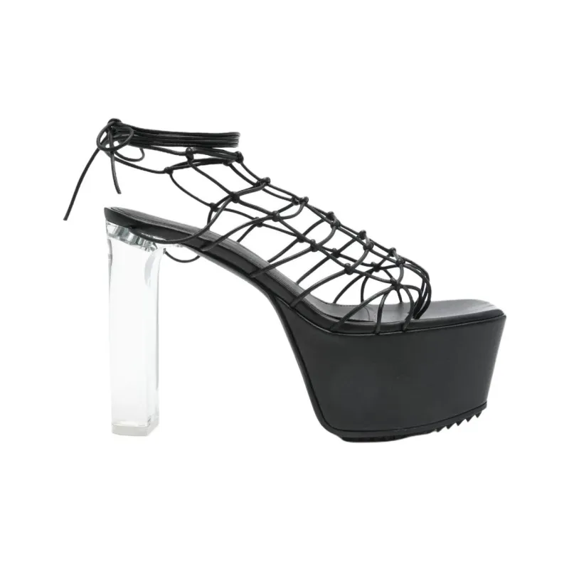 RICK OWENS/RO One Strap Sandals Women's Black-1