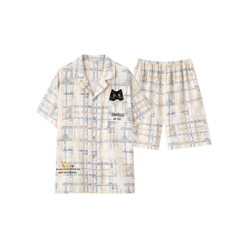 Pretty lady Men Pajama Sets-0