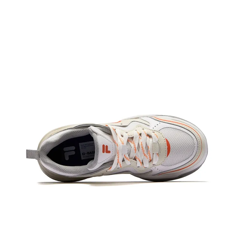 FILA FUSION KICK III Skateboarding Shoes Low Top Skateboard Shoes Women's Fragrant Snow Foam White-2
