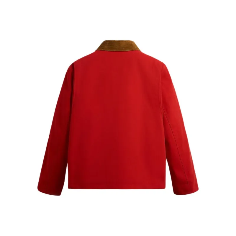 ZARA Jackets Men Red-1