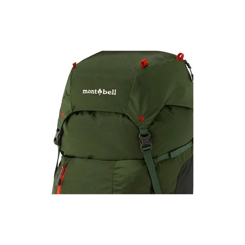MONTBELL Nylon Outdoor Mountaineering Bag Backpack Regular Unisex Khaki Green-1