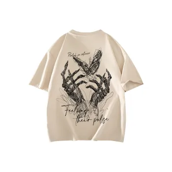 SOIE T-Shirts Unisex Light Beige Apricot